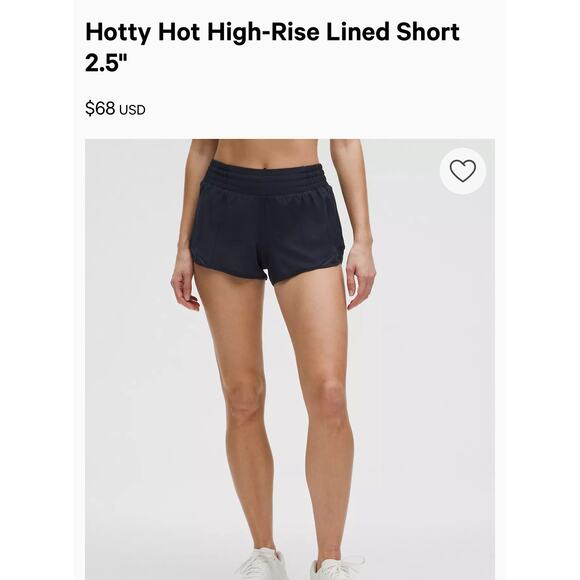 Lululemon Hotty Hot running shorts! Sz 4 - Picture 1 of 5